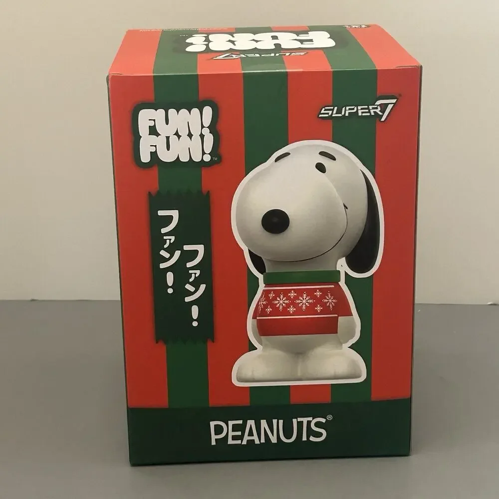 Super7 Fun Fun Christmas Peanuts Snoopy in Snowflake Sweater Vinyl Figure